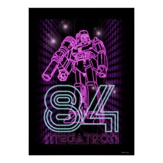 Megatron Neon 84 Graphic Poster