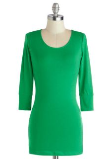 Today and Always Tee in Kelly Green  Mod Retro Vintage Short Sleeve Shirts