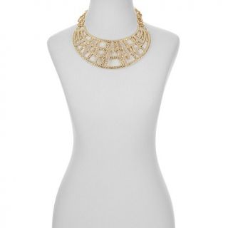 R.J. Graziano "Dress to Thrill" Pavé Crystal 16 1/2" Collar Necklace
