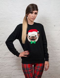 women's christmas pug jumper by not for ponies