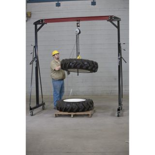 Roughneck Manual Chain Hoist — 1 Ton, 20ft. Lift  Manual Gear Chain Hoists