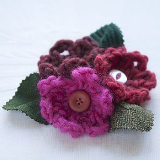 flower cluster brooches by emily brown design
