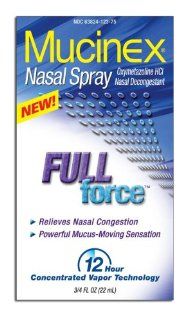 Mucinex Nasal Spray Full Force (Pack of 2) Health & Personal Care