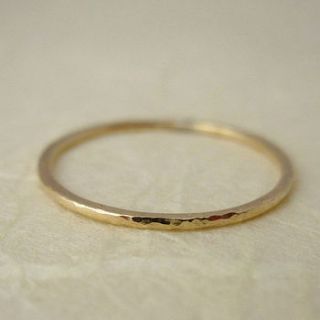 gold fill stacking ring by mela jewellery