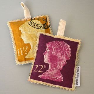 postage stamp lavender bag by grace & favour home