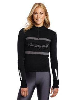 Campagnolo Sportswear Women's Mitica Half Zip Jersey, Black, X Large  Cycling Jackets  Sports & Outdoors