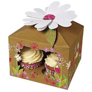 little garden cupcake box pack of three by little cupcake boxes