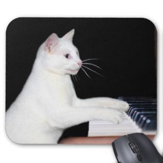 Piano playing cat mouse pads