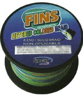Fins Spectra 600 Yards Hollow Core Metered Fishing Line  Superbraid And Braided Fishing Line  Sports & Outdoors