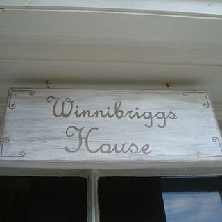 personalised house sign by giddy kipper