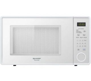 Sharp Mid Size 1.1 Cu. Ft. 1000W Microwave Oven  Smooth White —