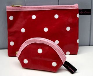 oilcloth make up bag & purse set by love lammie