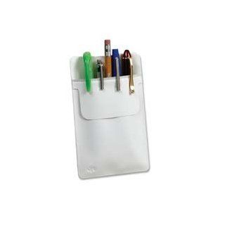 Esselte Pendaflex Corporation Products   Pocket Protector, Vinyl, 3/PK, White   Sold as 1 PK   Oxford Pocket Protector keeps writing instruments right where you need them. Holds pens, pencils, markers, and more. Prevents ink or lead from staining clothing.