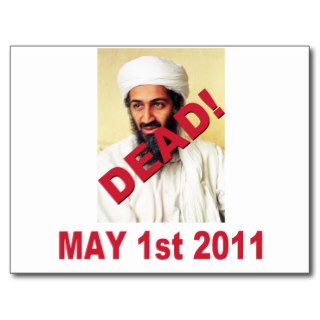 Osama bin Laden Dead Post Card