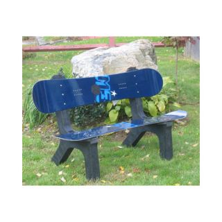 Snow Board Recycled Plastic Garden Bench