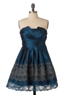 A Trace of Lace Dress in Cobalt  Mod Retro Vintage Dresses