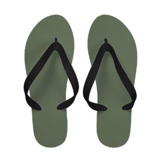 Popular Camouflage Green Flipflops Black Straps Flip Flops