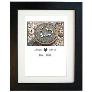 personalised love heart print by hope and love