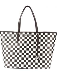 Michael Kors 'jet Set' Chequered Tote