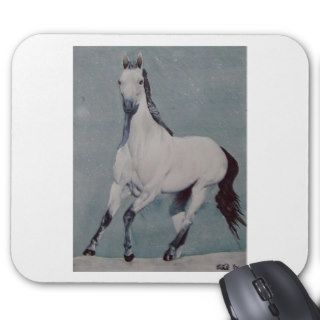 Galloping Horse Watercolor Mouse Pads