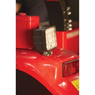 Ultra-Tow 9-32 Volt LED Floodlight — Clear, Square, 4.3in., 2,880 Lumens  LED Automotive Work Lights