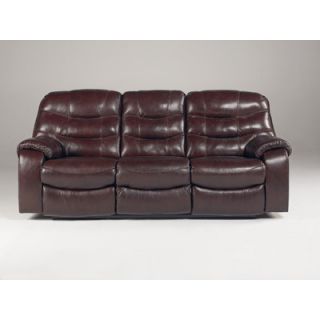 Signature Design by Ashley Fernley Leather Reclining Sofa