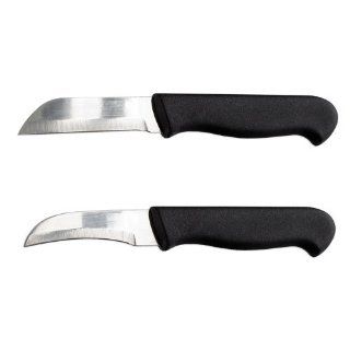 2pc Paring Knives   Sharp Stainless Steel   1 Straight, 1 Serrated Kitchen & Dining