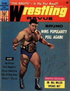 JSA Bruno Sammartino Signed Magazine From 1968 at 's Sports Collectibles Store