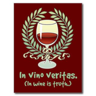 In Wine Is Truth Post Card