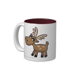 Cute cartoon chocolate Moose Canada Mug