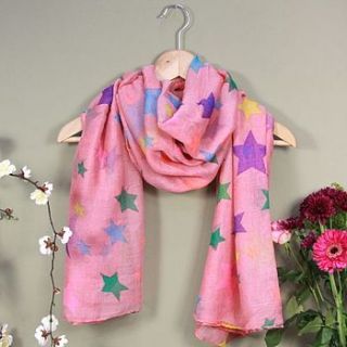 colourful stars scarf by lisa angel