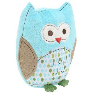 Just Born 11 Inch Babywise Crib Bedding Collection Plush Owl   Light Blue  Baby Plush Toys  Baby