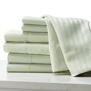 Concierge Collection Microfiber Solid and Stripe 2 pack Sheet Set   King