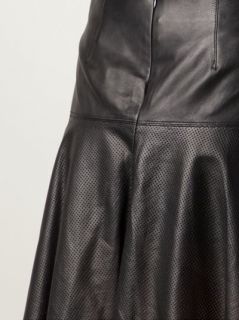 Vince Perforated Leather Skirt   Mario's