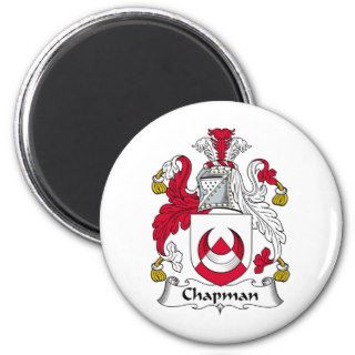Chapman Family Crest Refrigerator Magnets