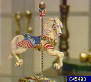 Willitts Patriotic Outside Row Carousel Horse —