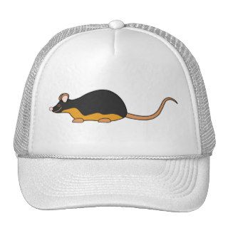 Pet Mouse. Black Tan. Mesh Hat