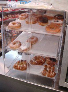 Self Serve Pastry or donut display case 3 trays for deli bakery convenience stores Display it and keeps fresh Kitchen & Dining