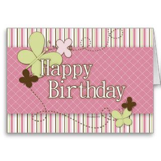 A Butterfly Happy Birthday Greeting Card