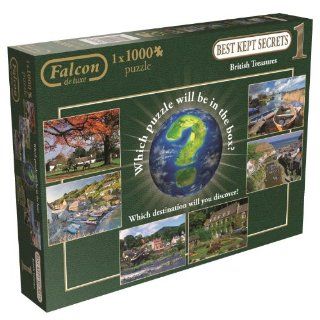 Falcon De Luxe   Best Kept Secrets British Treasures Edition 1 1000 Piece Puzzle Toys & Games