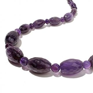 Jay King Amethyst Beaded Sterling Silver 23 3/4" Necklace