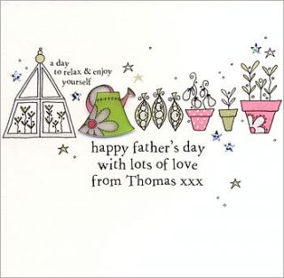 personalised gardening father's day card by eggbert & daisy