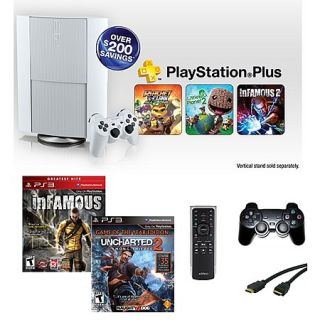 Sony PS3 500GB White Instant Game Collection System with 2 Games and PlayStatio