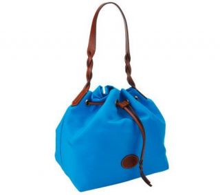 Dooney & Bourke Nylon Drawstring Bag with Twisted Handle —