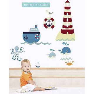 beside the seaside fabric wall stickers by littleprints