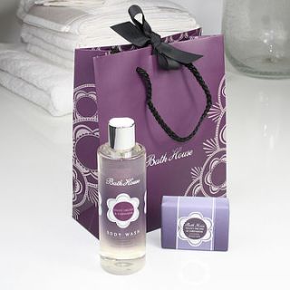 nordic winter frangipani gift bag by bath house