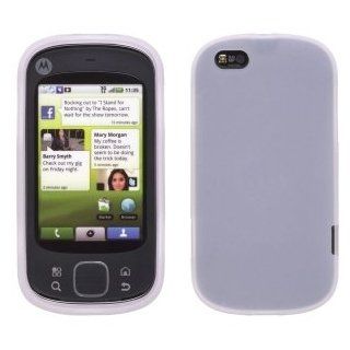 Wireless Solutions Silicone Gel Case for Motorola Cliq XT   Clear Electronics