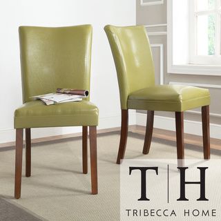 Tribecca Home Estonia Olive Green Upholstered Dining Tribecca Home Dining Chairs