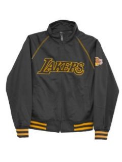 Majestic Boy's Los Angeles Lakers Full Zip Track Jacket  Athletic Warm Up And Track Jackets  Clothing