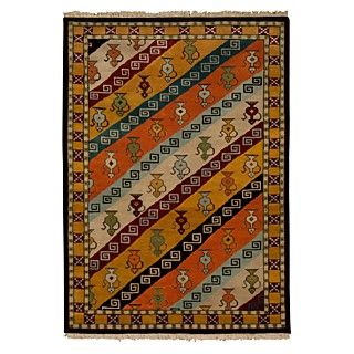 Gabbeh Oriental Rug, 4'2" x 5'10"'s